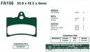 Brzdové destičky EBC - FA156