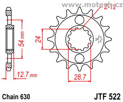 Kolečko JTF522-15 pro: KAWASAKI Z 1000J/R - Kliknutím na obrázek zavřete