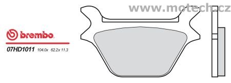 Brzdové destičky Brembo - BRM 07HD1011 - Kliknutím na obrázek zavřete