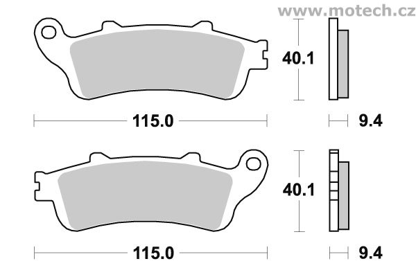 Brzdové destičky přední SBS - 147CT - Kliknutím na obrázek zavřete