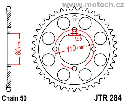 Rozeta JTR284-48 pro: HONDA CB 750 (K2/K6/F1) - Kliknutím na obrázek zavřete