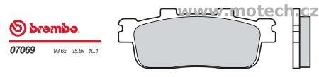 Brzdové desky Brembo - BRM 07069XS - Kliknutím na obrázek zavřete