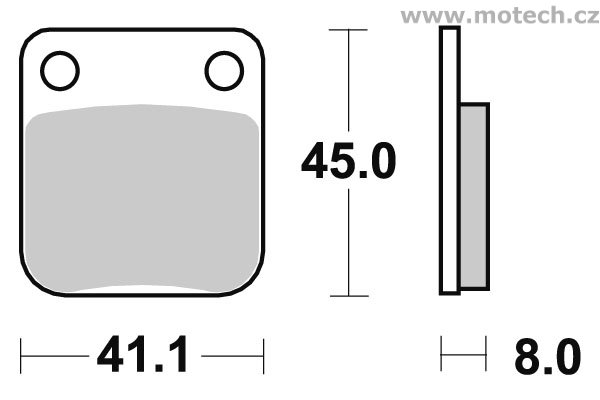 Brzdové destičky zadní SBS - 536SI - Kliknutím na obrázek zavřete