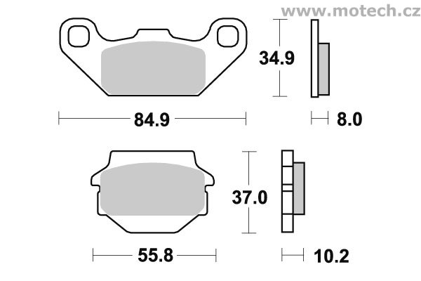 Brzdové destičky přední SBS - 591SI - Kliknutím na obrázek zavřete