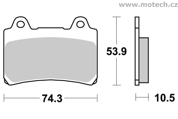 Brzdové destičky zadní SBS - 590HF - Kliknutím na obrázek zavřete