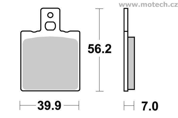 Brzdové destičky zadní SBS - 164HF - Kliknutím na obrázek zavřete
