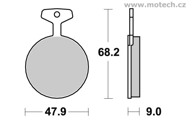 Brzdové destičky přední SBS - 504HF - Kliknutím na obrázek zavřete