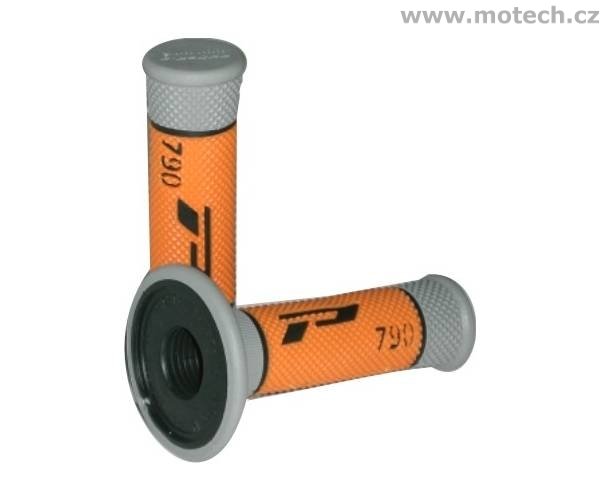 Rukojeti MX Progrip 790 černo-šedo-oranžové - Kliknutím na obrázek zavřete