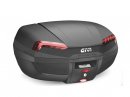 E46N Riviera kufr GIVI černý (Monolock s vlastní plotnou), červené odrazky, objem 47 litrů