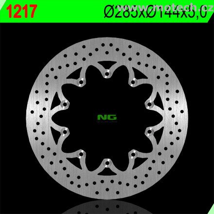 Brzdový kotouč NG 1217 - pevný - Kliknutím na obrázek zavřete