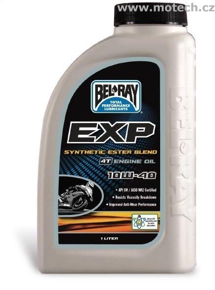 Bel-Ray olej EXP Synthetic Ester Blend 4T 10W-40 - 1 litr - Kliknutím na obrázek zavřete