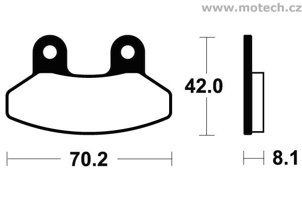 Brzdové destičky přední Bendix - MA 292 - Kliknutím na obrázek zavřete