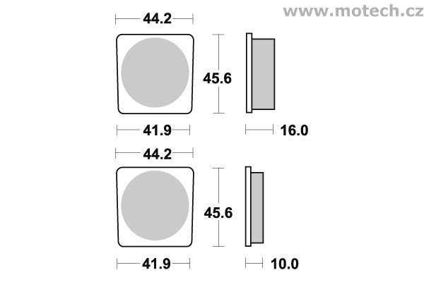 Brzdové destičky přední SBS - 522HF - Kliknutím na obrázek zavřete