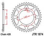 Rozeta JTR1874-59 pro: YAMAHA XVS 125 DragStar