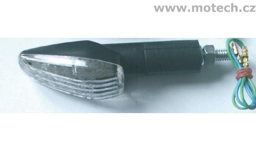 Universální LED mini blinkry dlouhé, černé (pár) - Kliknutím na obrázek zavřete