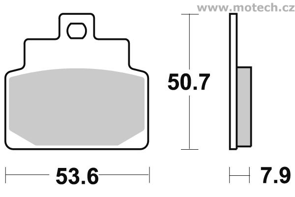 Brzdové destičky zadní SBS - 153CT - Kliknutím na obrázek zavřete