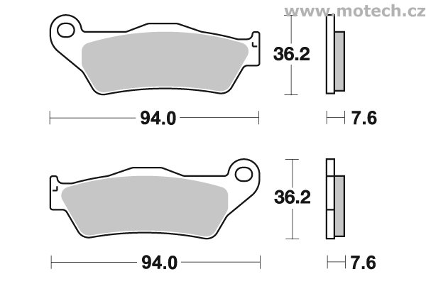 Brzdové destičky přední SBS - 671SI - Kliknutím na obrázek zavřete