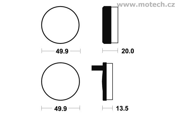 Brzdové destičky přední Bendix - MA 2 - Kliknutím na obrázek zavřete