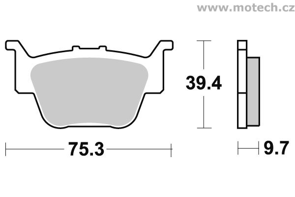 Brzdové destičky zadní SBS - 813SI - Kliknutím na obrázek zavřete