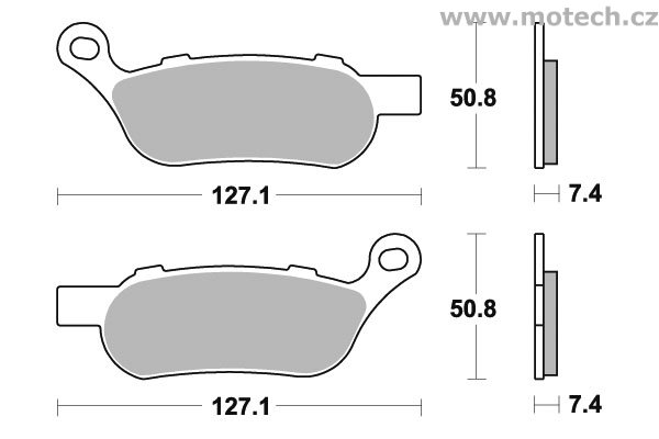 Brzdové destičky zadní SBS - 854LS - Kliknutím na obrázek zavřete