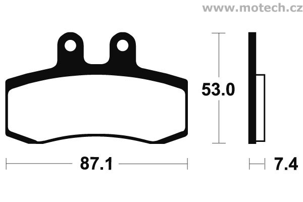 Brzdové destičky přední Bendix - MA 181 - Kliknutím na obrázek zavřete