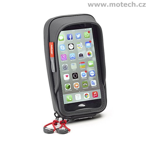 S 957B textilní taštička GIVI včetně držáku pro iPhone 6Plus, Samsung S5,S6 - Kliknutím na obrázek zavřete