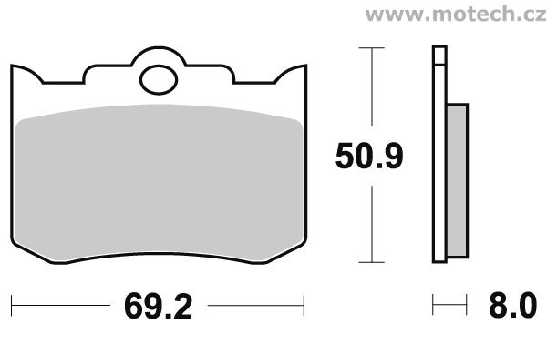 Brzdové destičky přední SBS - 678HF - Kliknutím na obrázek zavřete