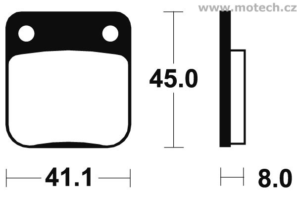 Brzdové destičky přední Bendix - MA 36 - Kliknutím na obrázek zavřete