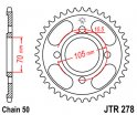 Rozeta JTR278-36 pro: HONDA CB 350