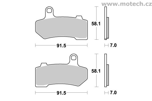 Brzdové destičky přední SBS - 830HS - Kliknutím na obrázek zavřete