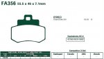 Brzdové destičky EBC - FA356
