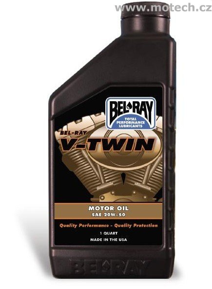 Bel-Ray olej V-Twin 20W-50 - 1 litr - Kliknutím na obrázek zavřete
