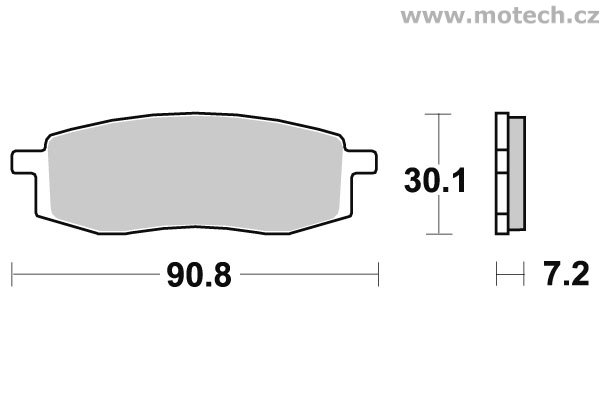 Brzdové destičky přední SBS - 580HF - Kliknutím na obrázek zavřete