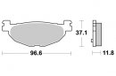 Brzdové destičky zadní SBS - 185MS