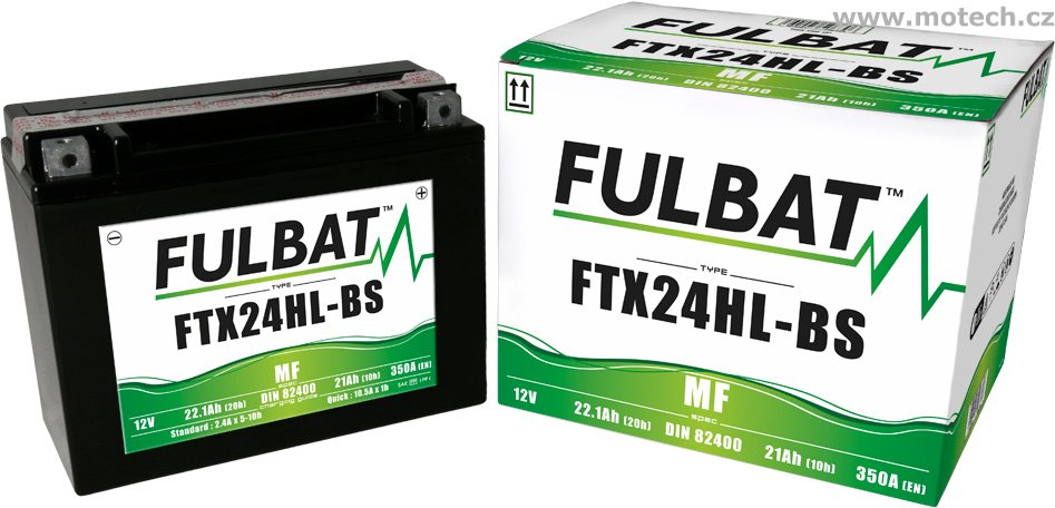 Bezúdržbová baterie FULBAT FTX24HL-BS (YTX24HL-BS) - Kliknutím na obrázek zavřete