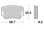 Brzdové destičky zadní SBS - 867SI