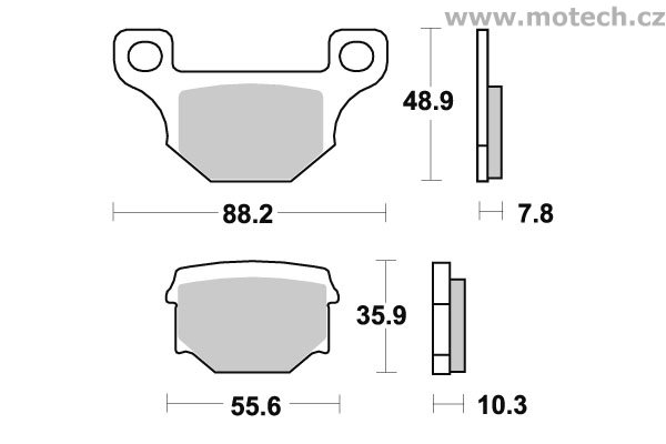 Brzdové destičky přední SBS - 585HF - Kliknutím na obrázek zavřete