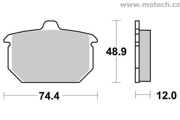 Brzdové destičky zadní SBS - 549HF - Kliknutím na obrázek zavřete