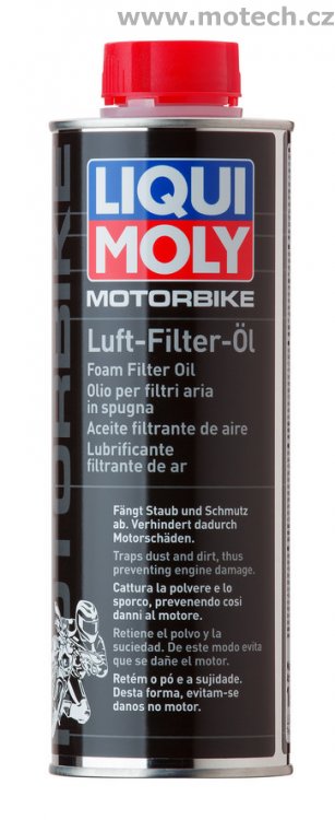 LIQUI MOLY Motorbike - olej na vzduchové filtry motocyklů 500ml - Kliknutím na obrázek zavřete