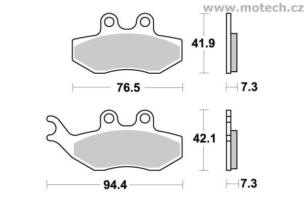 Brzdové destičky přední SBS - 774HF - Kliknutím na obrázek zavřete