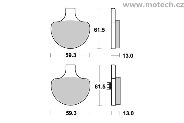 Brzdové destičky přední SBS - 579HF - Kliknutím na obrázek zavřete