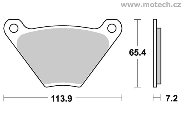 Brzdové destičky zadní SBS - 513HF - Kliknutím na obrázek zavřete