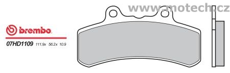 Brzdové destičky Brembo - BRM 07HD1109 - Kliknutím na obrázek zavřete