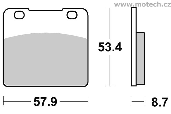 Brzdové destičky přední SBS - 577HF - Kliknutím na obrázek zavřete