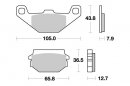 Brzdové destičky přední SBS - 150CT