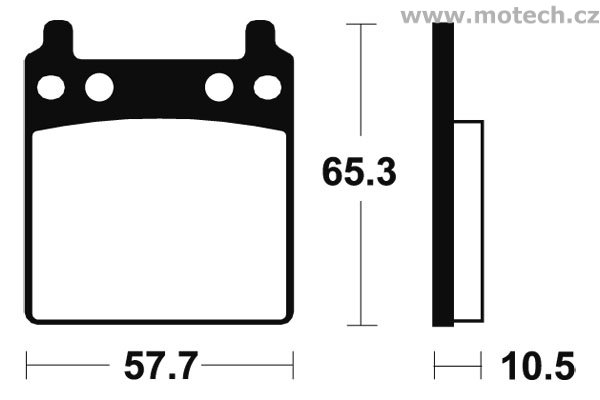 Brzdové destičky zadní Bendix - MA 9 - Kliknutím na obrázek zavřete