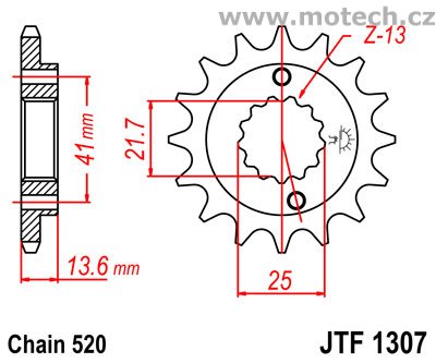 Kolečko JTF1307-14 pro: HONDA XR 650R - Kliknutím na obrázek zavřete