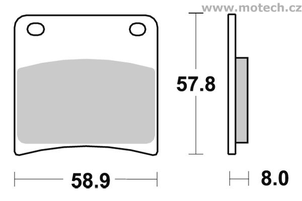 Brzdové destičky přední SBS - 620HF - Kliknutím na obrázek zavřete