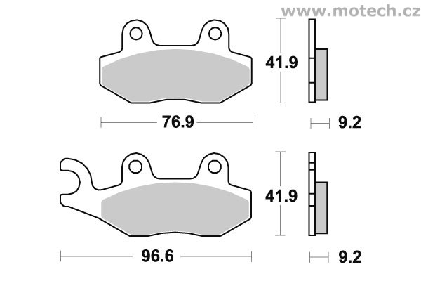 Brzdové destičky přední SBS - 163CT - Kliknutím na obrázek zavřete