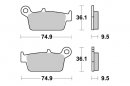 Brzdové destičky přední SBS - 144CT